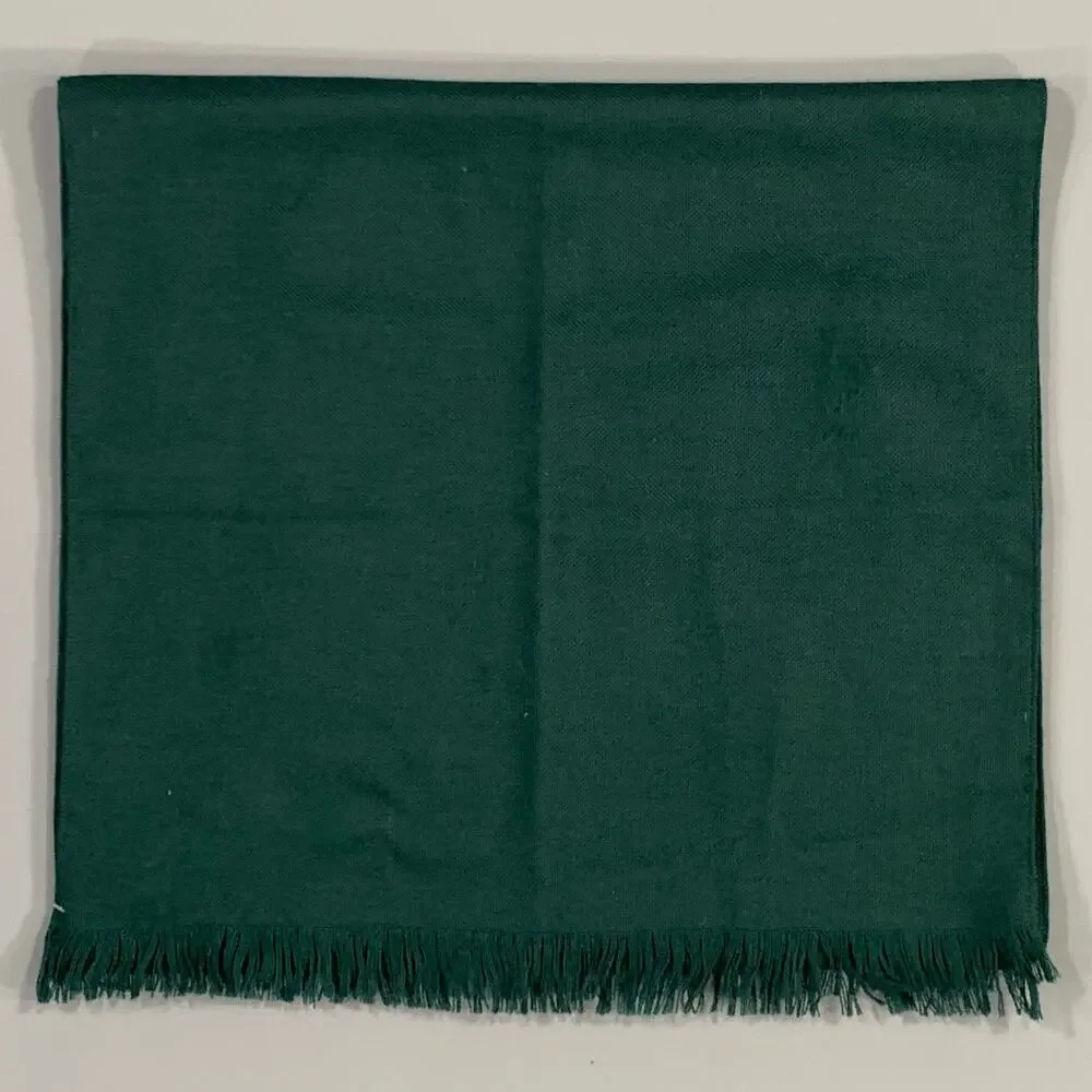 Size Green Knit Scarves